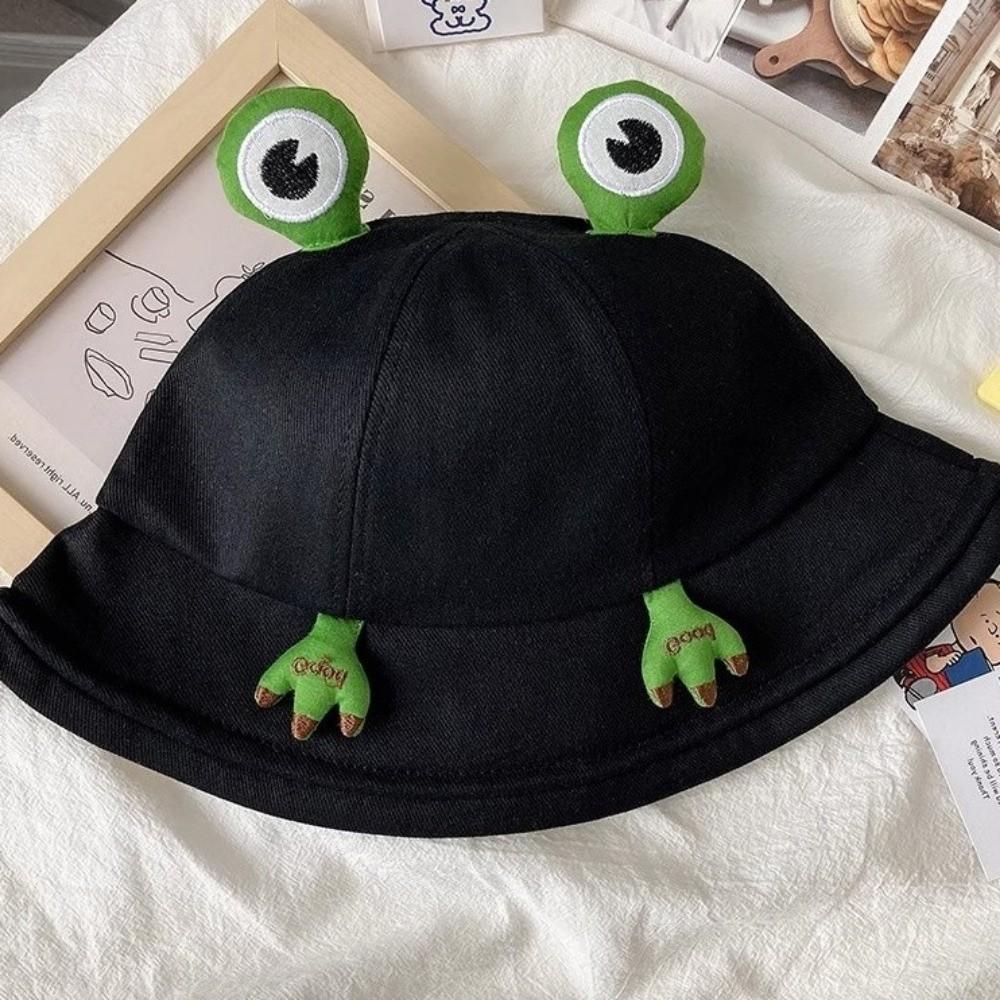 Sun Protection Sun Cap Breathable Cute Sun Visor Hat Fashion Frog Fisherman Hat Outdoor Activities