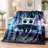 Hollow Knight Flannel Throw Blanket Soft Warm Cozy For Sofa Bed Indoor Home Bedroom Use