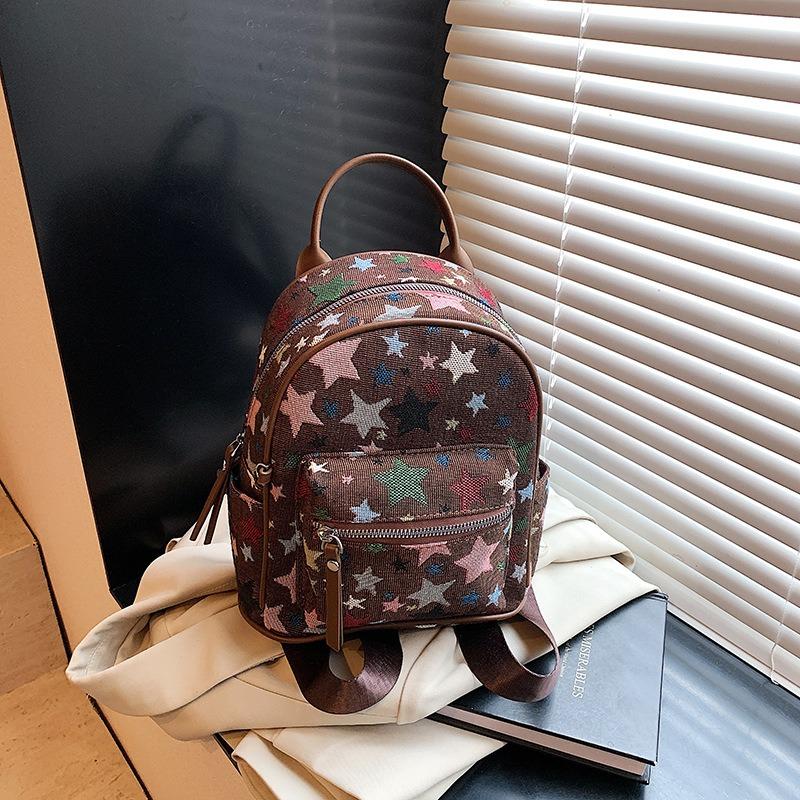 Casual versatile backpack women's new design niche fashion girl going out small backpack