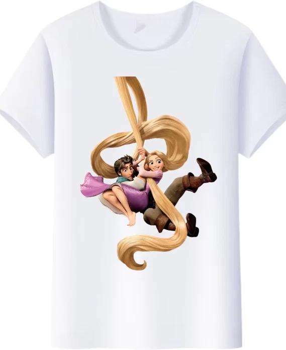 Fun Blouse Tangled Princess Ladies Tshirt Unisex Unisex Unisex 10 S