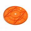 2PCS Round Planter Insert 13 Inch Plastic Plant Pot Filler Insert with Drainage Holes for Gardening Orange