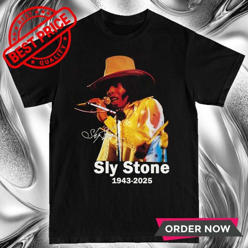 RIP Sly Stone 1943-2025 Legend Music T-Shirt Unisex T-Shirt M