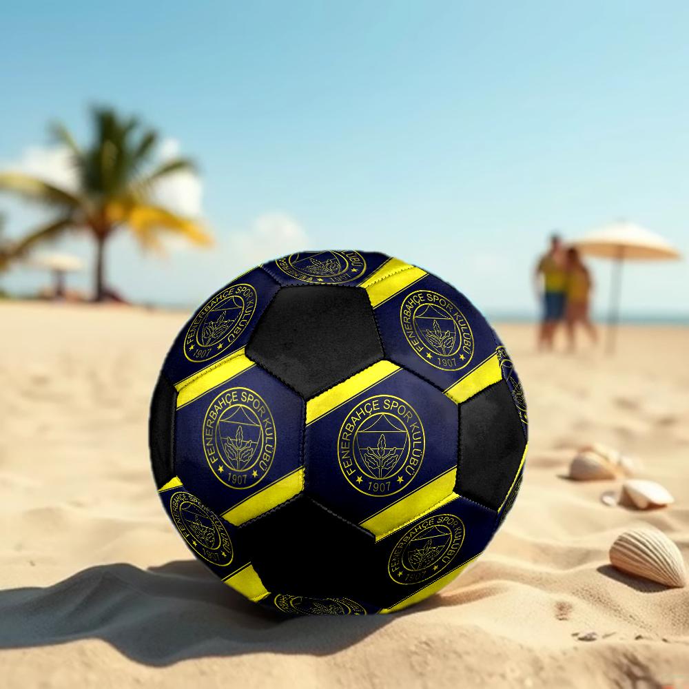 Pallone da Calcio Club Sportivo Fenerbahce, colorato, adatto a tutte le età, cucito a macchina, materiale PVC, qualità da competizione, durevole e ad alto rimbalzo