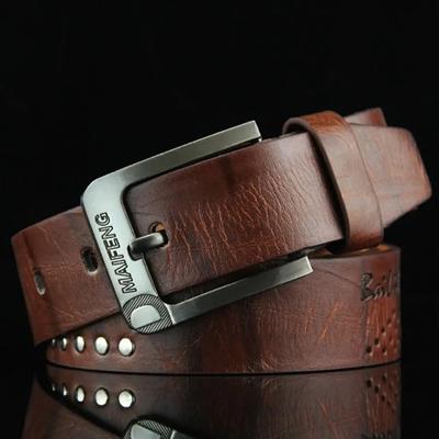 Echtleder Herren Gürtel Luxus Hohe Qualität Klassische Schnalle Business Cowboy Vintage Bund Legierungsgürtel