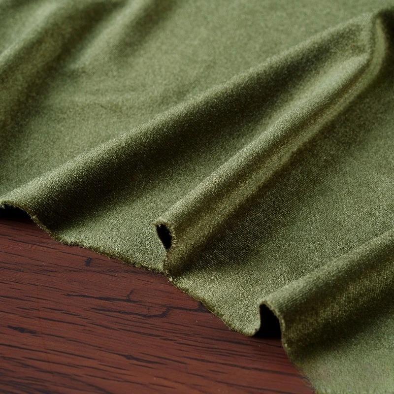 100x155cm Stretch Velvet Fabric Diamond Luster Cloth Soft Upholstery TextilesDiy Velour for Sofa Curtain Background
