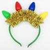 Weihnachts-LED-Stirnband Leuchtet im Dunkeln Glühbirnen Partyzubehör für Kinder