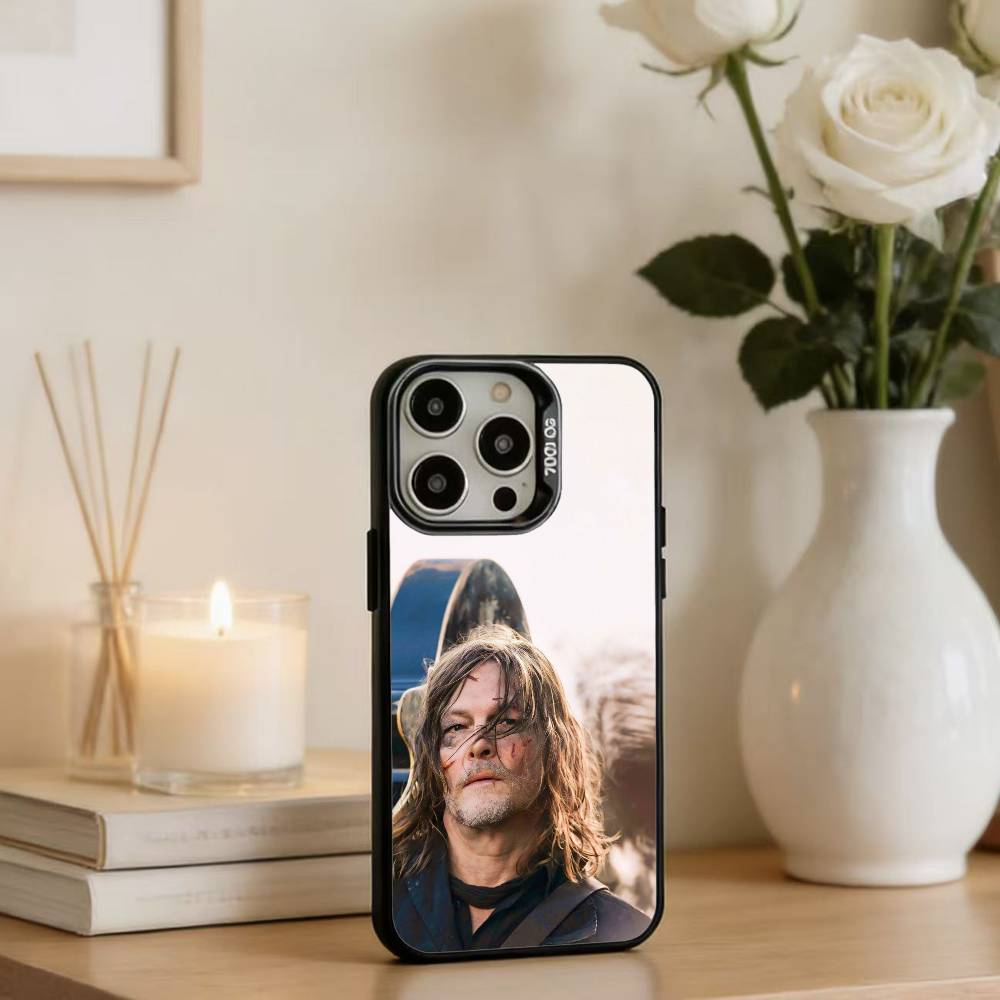 N-Norman R-Reedus  Wallpaper Phone Case For iPhone 16,15,14,13,12,17,Pro,MAX Black Matte Shockproof Cover