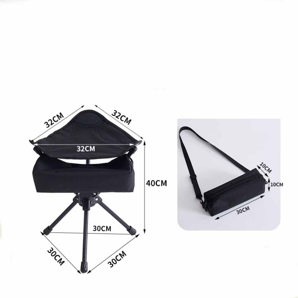 Wear-resistant Camping Chair Foldable Fishing Chair Portable Outdoor Folding Stool  Camping чёрный