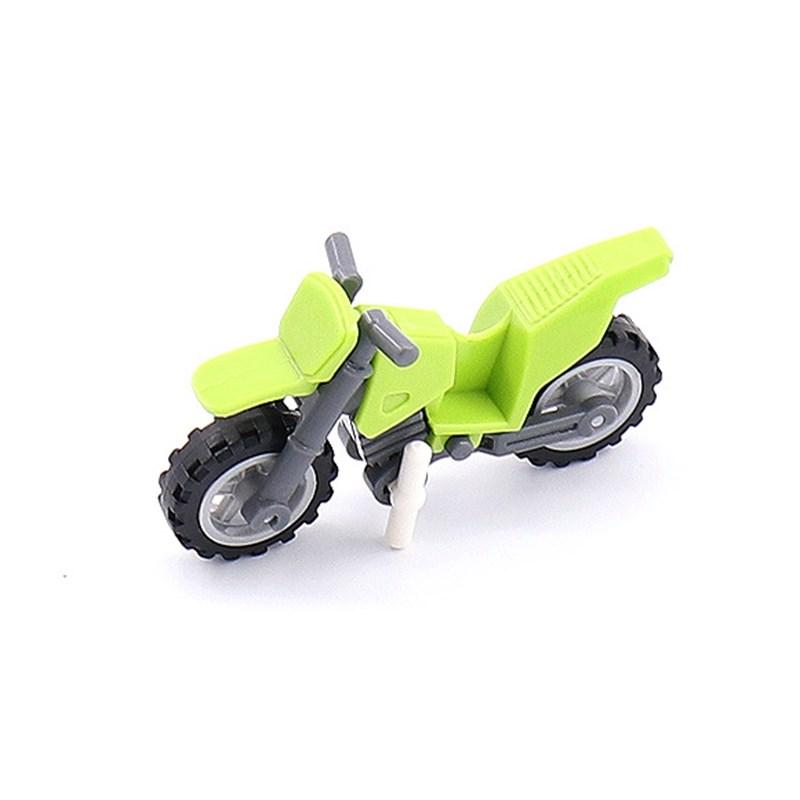 Military Weapon Motorcycle Colorful Toys For Children Accessories WW2 Motor Transportation Facility Militaries Compatible Blocks