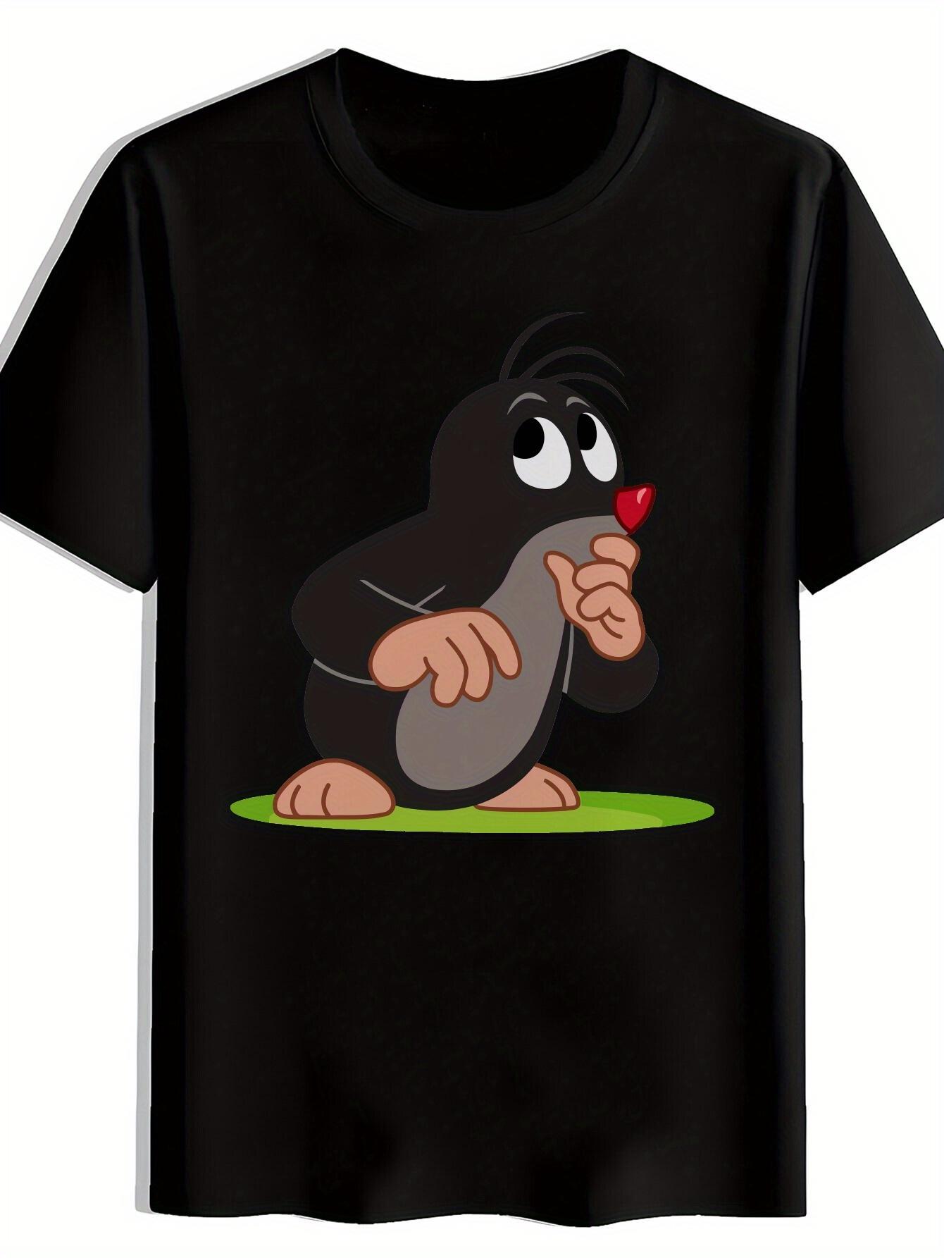 T-shirt A Short-sleeve Featuring a Print of Elements from the Film Adaptation of The Tale of the Mole XL