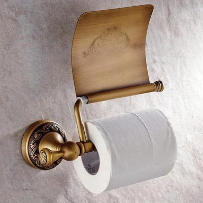 Bathroom Household Antique Bronze Toilet Roll Paper Holder Wall Mounted Roll Tissue Shelf Dispenser Accessories Tissue Holder