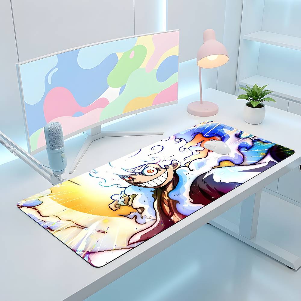 One Piece Franky Cyborg Anime Gaming Mouse Pad Large Rubber Keyboard Desk Mat With 2MM Stitched Edge Design