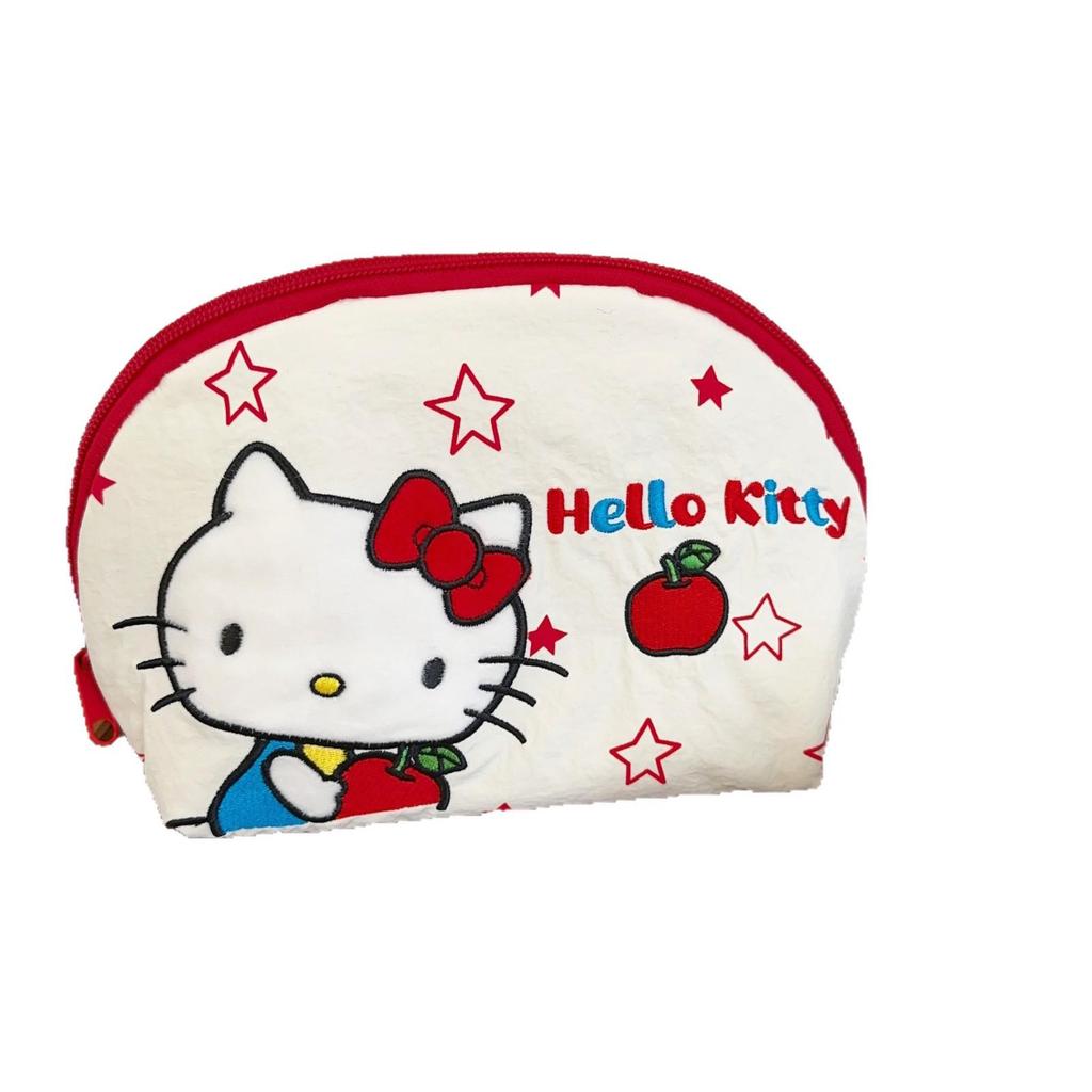 Vyšívaná kosmetická taštička Hello Kitty, Dámská velkokapacitní, Přenosná úložná taška na kosmetiku