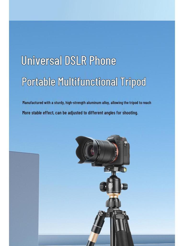 Era Q330 Portable Camera Tripod: Lightweight Support for DSLR, Mirrorless, and Phone Photography & Videography Outdoors