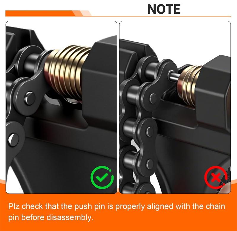 Versatile Chain Breaker All-Terrain Vehicle Universal Chain Breaker Tool Durable Steel 420-530 Chain Easy Diy Repair Motorcycle