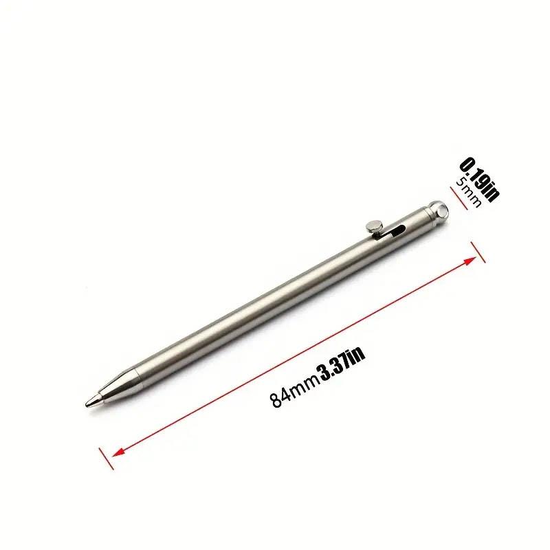 Mini Penna EDC Titanio da Esterno, Penna Firma Creativa Personalizzata in Lega di Titanio, Strumento di Scrittura Multifunzione Portatile