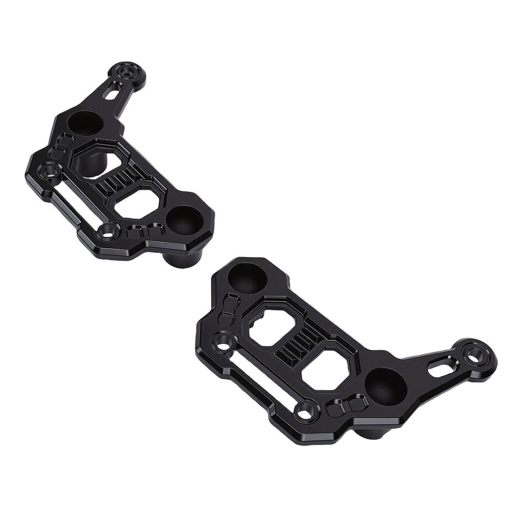 2 Stück Dual-Lichtleisten-Motorhauben-Montagehalterungen Ersatz für JL JLU 4xe JT 2018-2025 Nebelscheinwerferhalterung