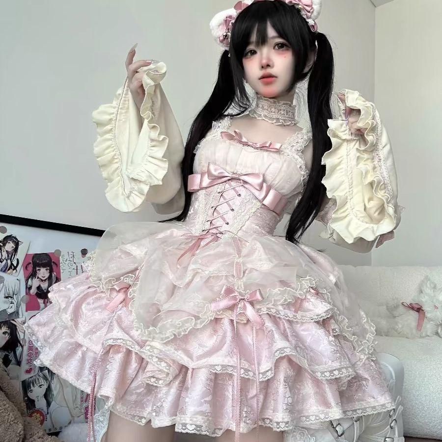 Rose Butler JSK Ballet Lolita Full Set Subculture Dopamine Style