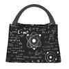 Custom Geek Math Teacher Lunch Bag Women Warm Cooler Insulated Lunch Box for Office Travel