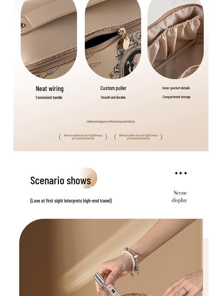 2024 Portable Travel Cosmetic and Skincare Storage Bag