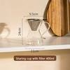 YWDL Hand Brewed Coffee Pot Set Home Ice Drip Sharing Pot With Filters Kitchen Coffeware Pour Over Coffee Drip Kettle