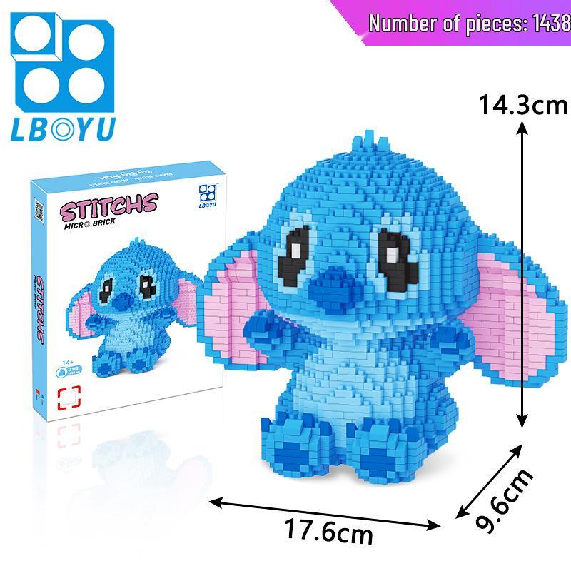 Le Bao Yu Educational Street Vendor Building Blocks for Kids and Adults – Micro Diamond Small Particles, One Piece