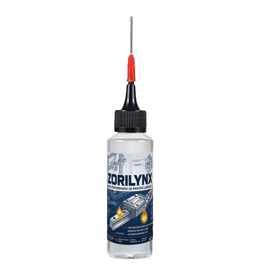 

3D Printer Glue 100ml & Lubricant Oil 70ml Combo Set for PEI Glass Bed Adhesion and Smooth Mechanical Motion ZORILYNX
