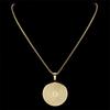 Buddhism Bodhisattva Shurangama Mantra Medal Necklaces for Men Women Stainless Steel Om Meditation Healing Chain Jewelry NZZZ553