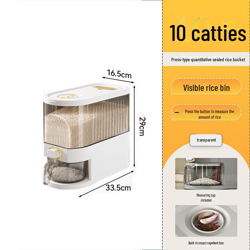 Moisture-Proof, Insect-Proof Rice Storage Box - Sealed, Food-Grade Container for Household Use