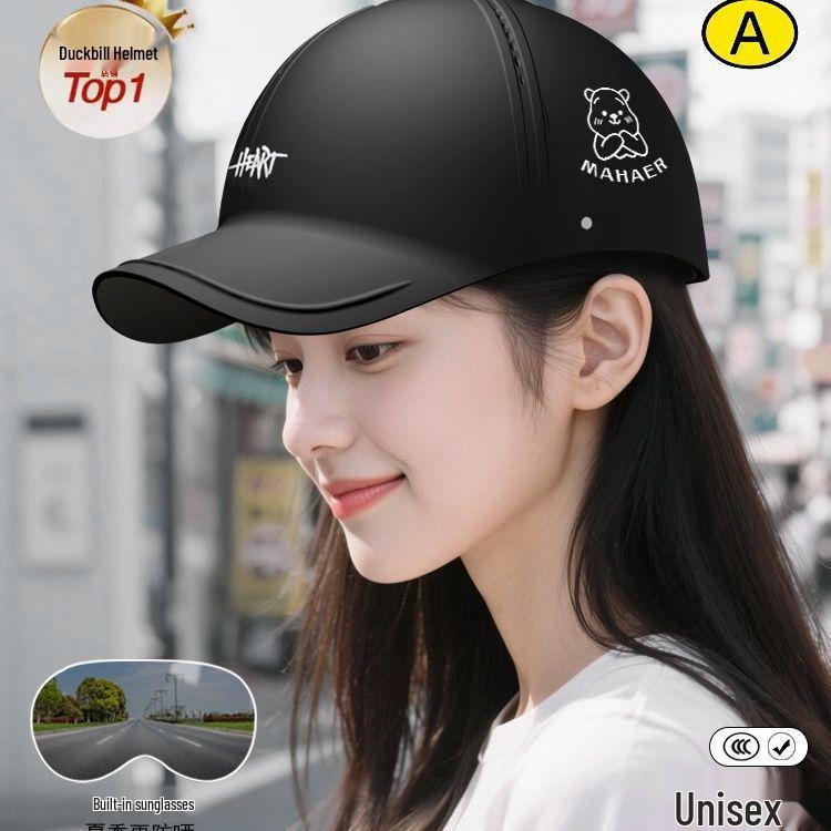 3C Certified Unisex Summer Motorcycle Half Helmet, Sun Protection, Breathable, Universal Fit 3C Extended Visor