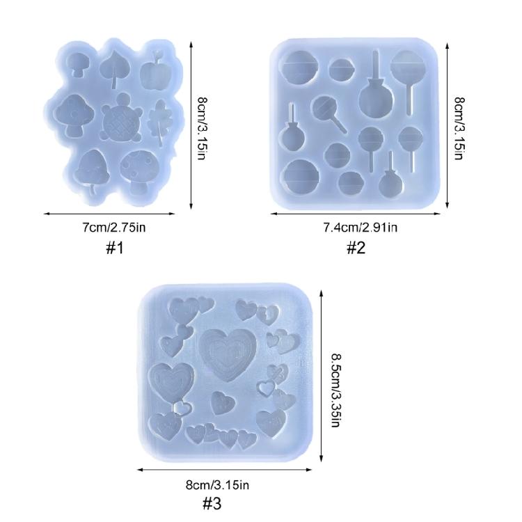 Silicone Quicksand Shaker Filling Mold for DIY Jewelry Making,Pendant,Keychain