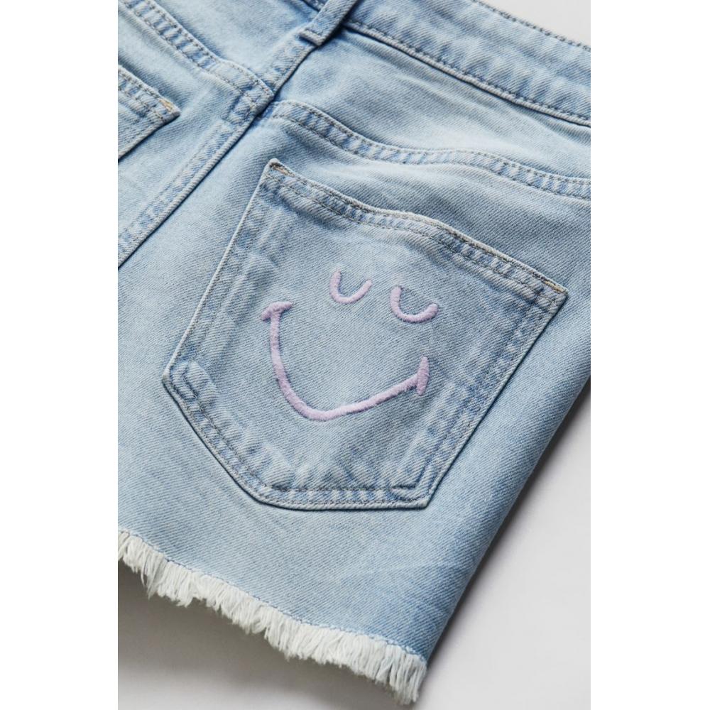 H M Designs Denim Shorts Light Denim Blue SmileyWorld 