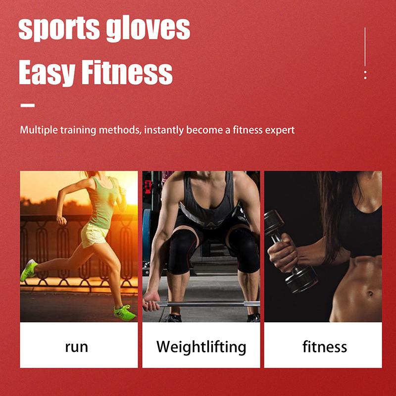 Half Finger Breathable Bodybuilding Training Silicone Palm Weightlifting Gloves Fitness Gloves Dumbbells Gloves Gym Mittens