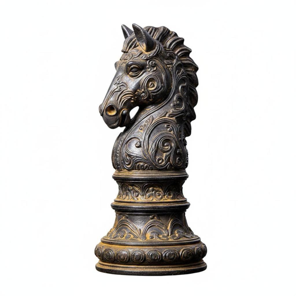 Horse Head Figurine Creative Design Chinese Sculpture Good Fortune