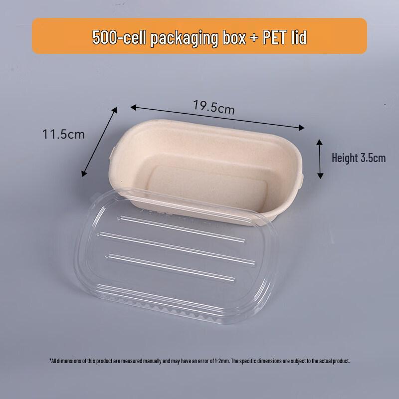 KASHISONG Biodegradable U-Shaped Takeaway Containers 500ml