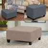 Jacquard Ottoman Cover Stretch Durable Footstool Cover Bench Stool Cover Washable Furniture Protector Stool Cover