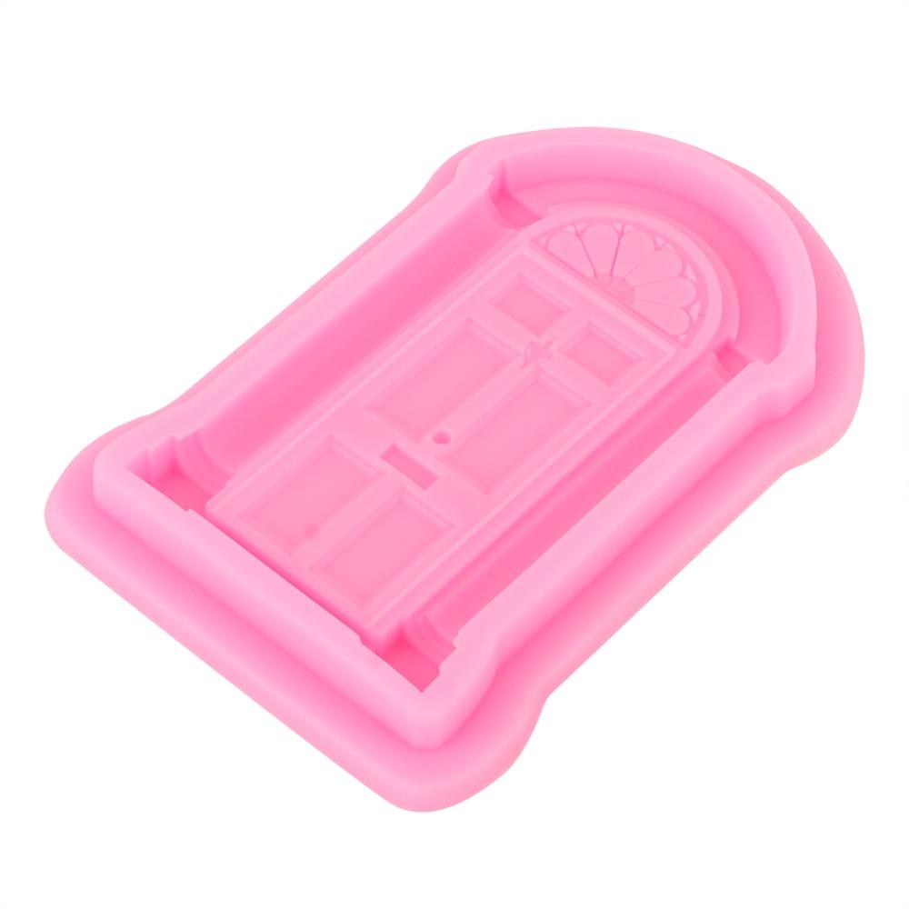 2PACK Raised Relief Silicone Mold Food Grade Silicone Fondant Mold Door Window Mold  Fondant Craft