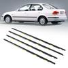 4 Pcs Car Door Window Weatherstrip Leakproof Windproof Reduce Noise 72410 S04 003 for Civic DX 4D 1996 to 2000