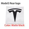 QSGMX1 3D For Tesla Logo ABS TESLA  Model 3 Mode Y Car Front Hood Logo Cover Emblem Sticker Styling Auto Body Rear Trunk Badge