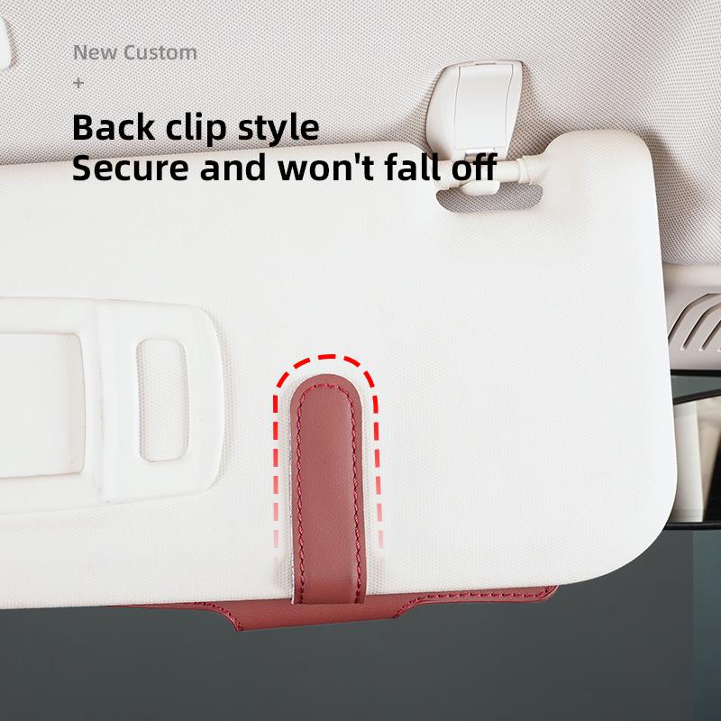 Car Glasses Storage Box Sun Visor Hanging Organizing Bag For Honda Civic Accord Fit Jazz Pilot CRV Odyssey Passport City Keyring