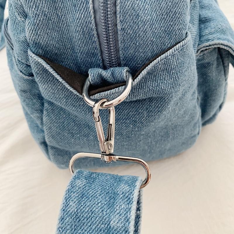 Vintage Denim Women's Bag Large Capacity Stitching Tote Women's Bag