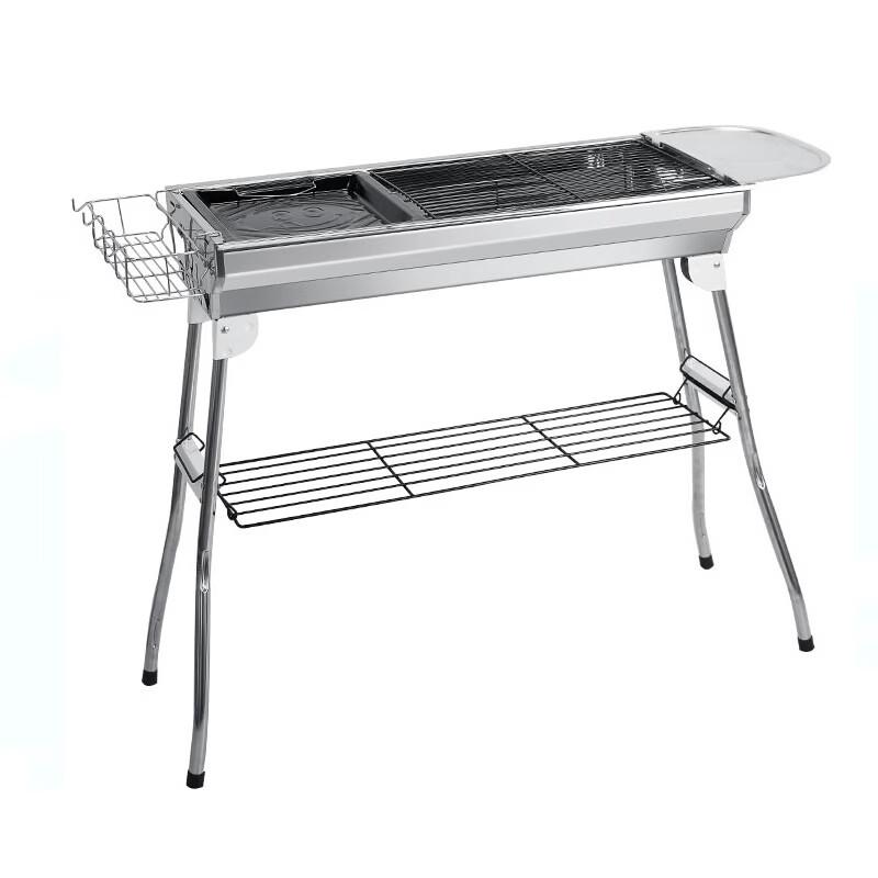 Tri-polar Large Stainless Steel Camping BBQ Grill Set