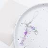 Trendy Phone Charm Unique Flower Keyring Delicate Keychain Phone Accessories Bag Pendant for Purse Backpack
