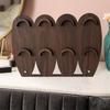 Hand Bangle Bracelet Tray Wood Jewelry Holder Durable Necklace Display Stand  Gift