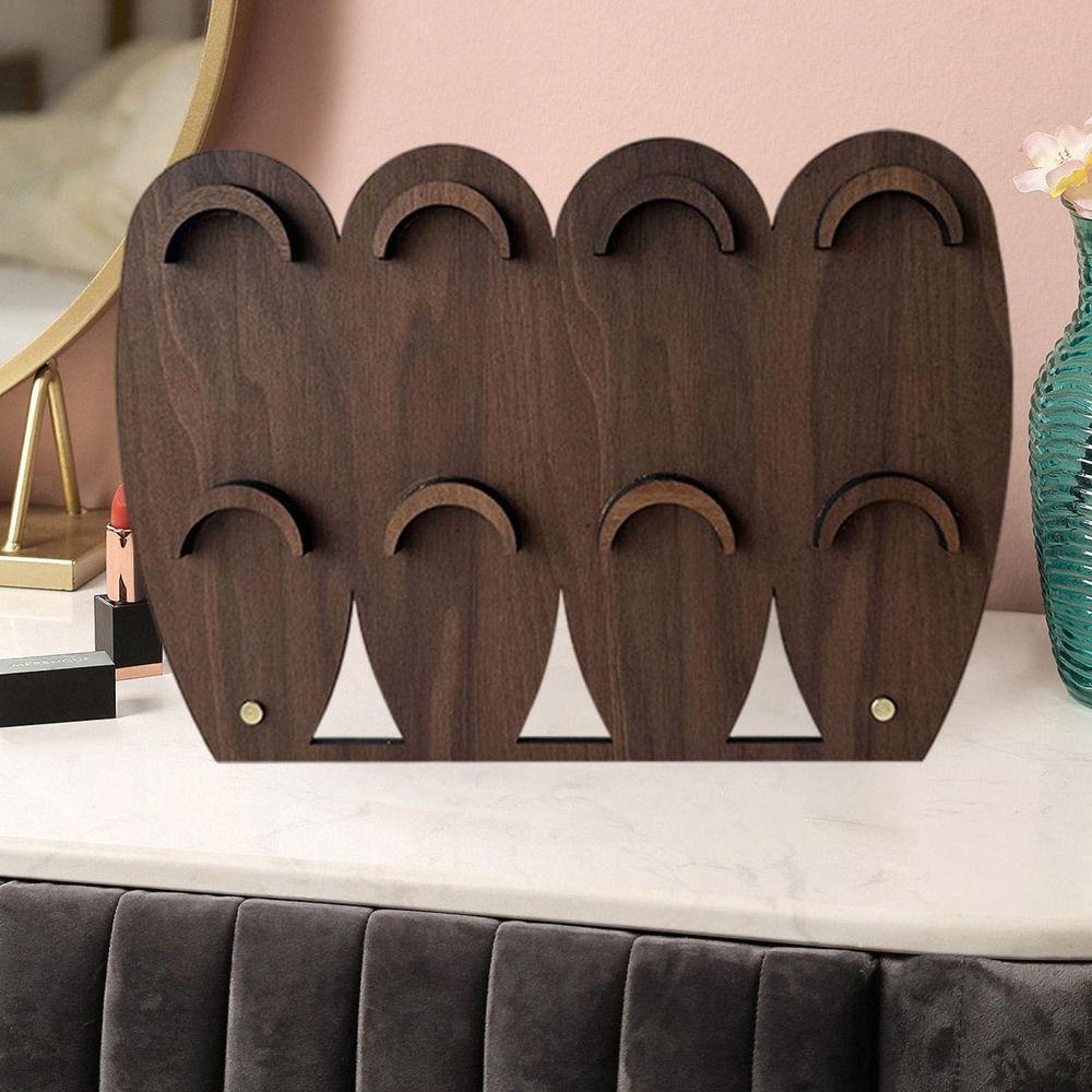 Hand Bangle Bracelet Tray Wood Jewelry Holder Durable Necklace Display Stand  Gift