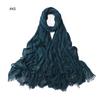 % rayon pleated solid color human cotton two-end beard bag headscarf female, new breathable soft scarf