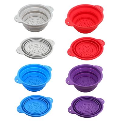 Cesto Scolapasta Pieghevole in Silicone Cesto Lavaggio Frutta Verdura Colino Pieghevole Scolapasta Pieghevole Cucina