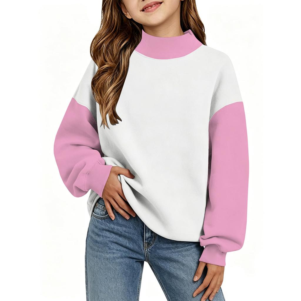 Kids Casual Printed Raglan Long Sleeve Lightweight Sweatshirt for Everyday Wear