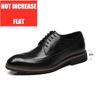 Elevator Men Shoes Genuine Leather Business Dress Retro Gentleman Formal Carved Brogue Height Increasing Shoes Men High Quality