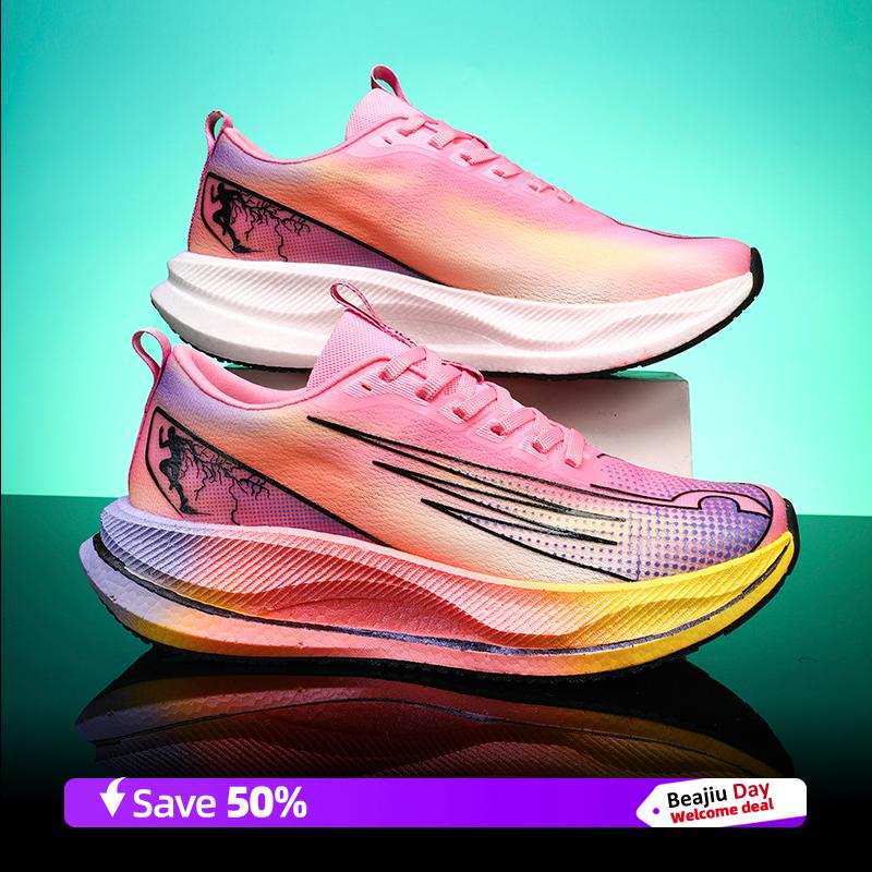 Running Shoes Speciality Marathon Men Sports Breathable Lightweight Women's Comfortable Nonskid Leisure Carbon Plate Sneakers